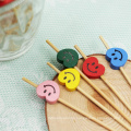 EVEN Hot Disposable Decorative Bamboo Plastic Fruit Picks For Home Party